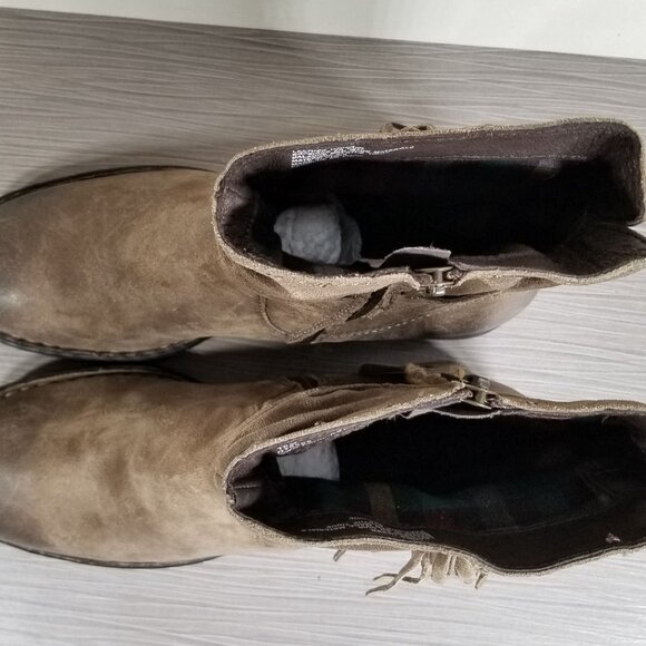 Born Cross Fringe Bootie, Brown Suede, Womens Size 10 M - Picture 8 of 11